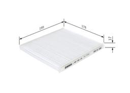 Filtre, air de l'habitacle BOSCH 1987432172
