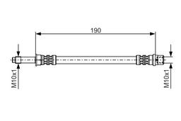 Flexible de frein BOSCH 1 987 476 310