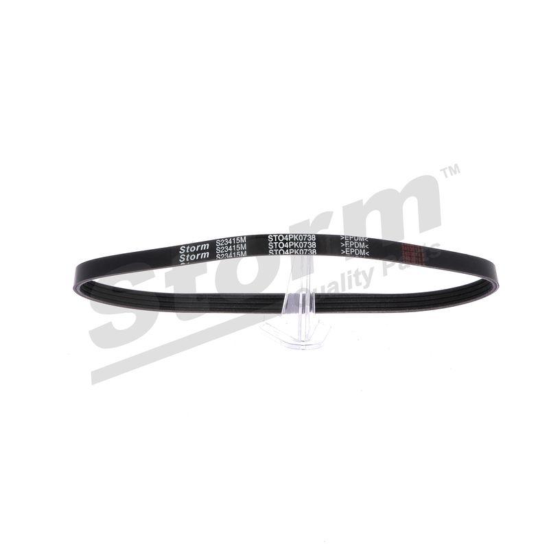 Courroie trapézoïdale à nervures STORM QUALITY PARTS STO4PK0738