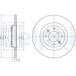 Disque de frein DELPHI BG4322