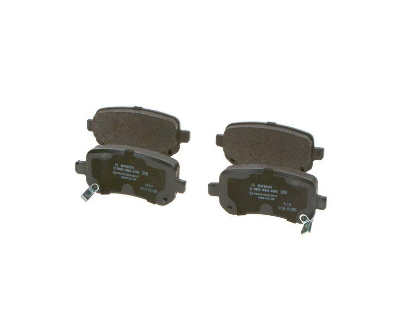 Kit de plaquettes de frein, frein à disque BOSCH 0 986 494 496