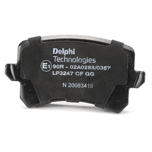 Kit de plaquettes de frein, frein à disque DELPHI LP3247