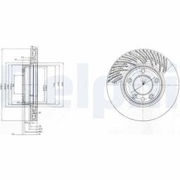 Disque de frein DELPHI BG9773