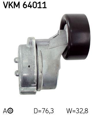 Tendeur de courroie, courroie trapézoïdale à nervures SKF VKM 64011