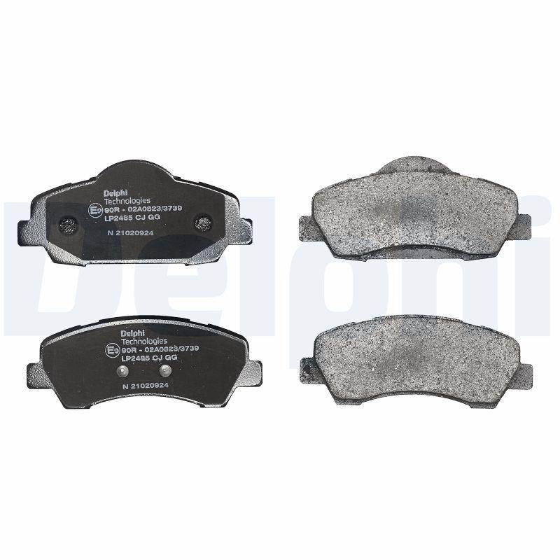 Kit de plaquettes de frein, frein à disque DELPHI LP2485