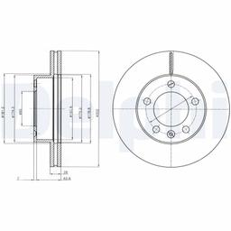 Disque de frein DELPHI BG4328