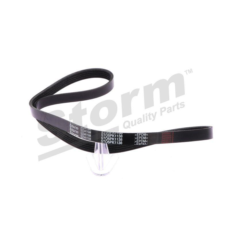 Courroie trapézoïdale à nervures STORM QUALITY PARTS STO5PK1138