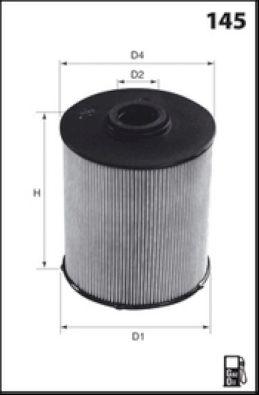 Filtre à carburant MECAFILTER ELG5488
