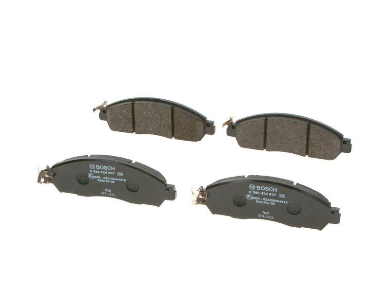 Kit de plaquettes de frein, frein à disque BOSCH 0 986 424 837