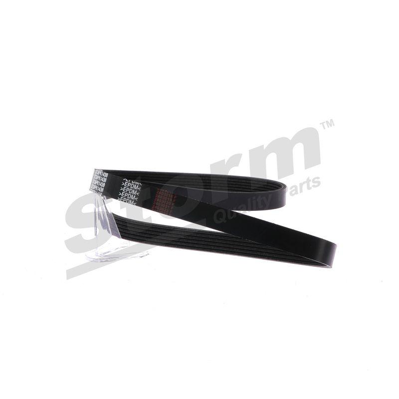Courroie trapézoïdale à nervures STORM QUALITY PARTS STO6PK1438