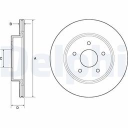 Disque de frein DELPHI BG4779C