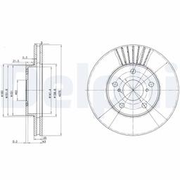 Disque de frein DELPHI BG3856
