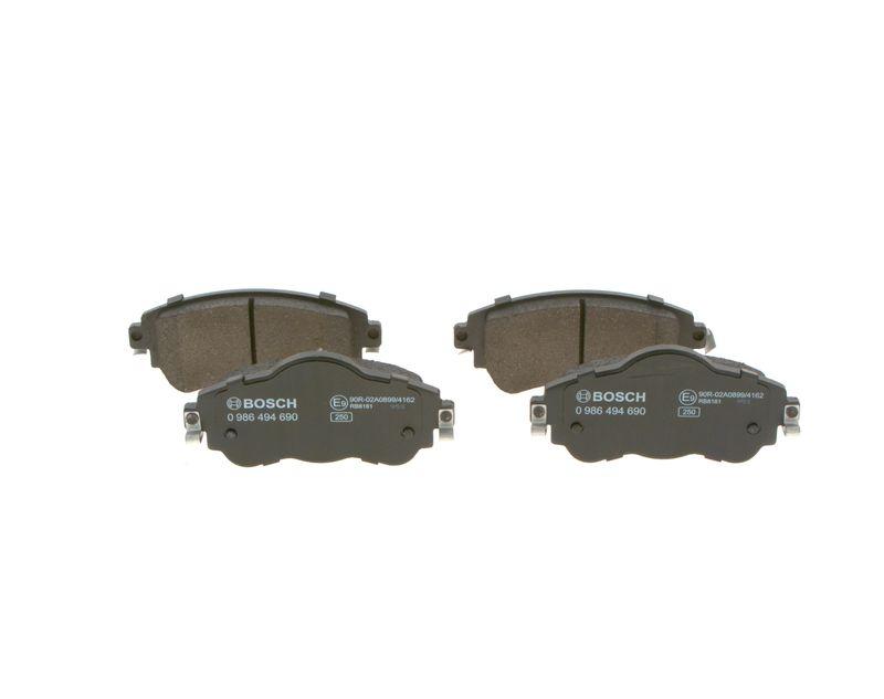 Kit de plaquettes de frein, frein à disque BOSCH 0 986 494 690