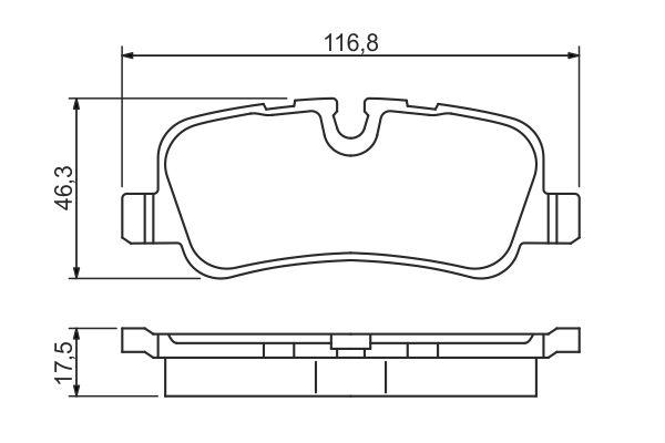 Kit de plaquettes de frein, frein à disque BOSCH 0 986 494 148