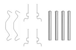 Kit d'accessoires, plaquette de frein à disque BOSCH 1 987 474 313
