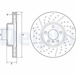 Disque de frein DELPHI BG9234C