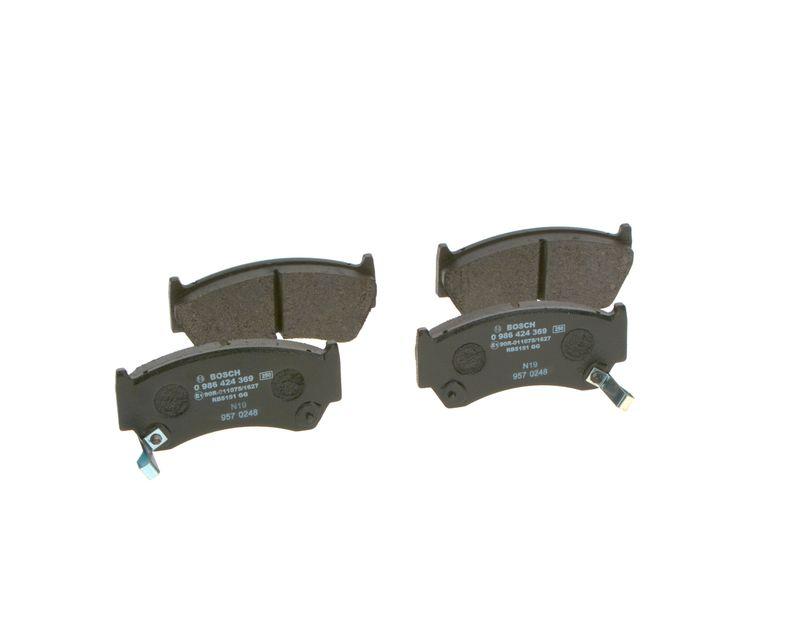 Kit de plaquettes de frein, frein à disque BOSCH 0 986 424 369