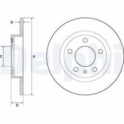 Disque de frein DELPHI BG4675