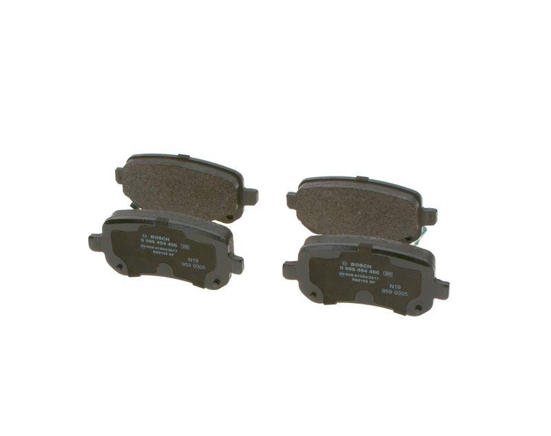Kit de plaquettes de frein, frein à disque BOSCH 0 986 494 496