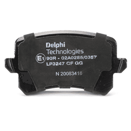 Kit de plaquettes de frein, frein à disque DELPHI LP3247