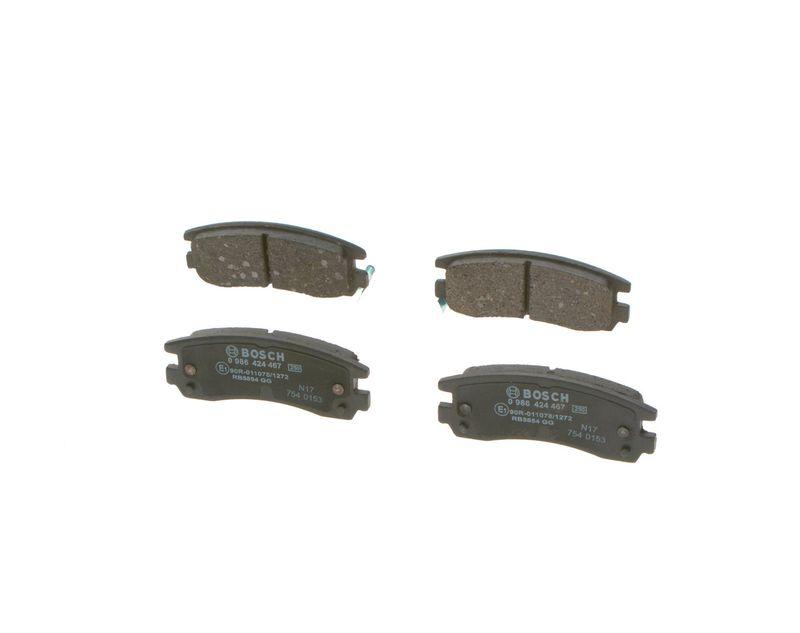 Kit de plaquettes de frein, frein à disque BOSCH 0 986 424 467