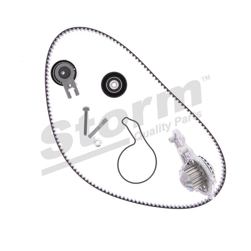 Pompe à eau + kit de courroie crantée STORM QUALITY PARTS 904487KP
