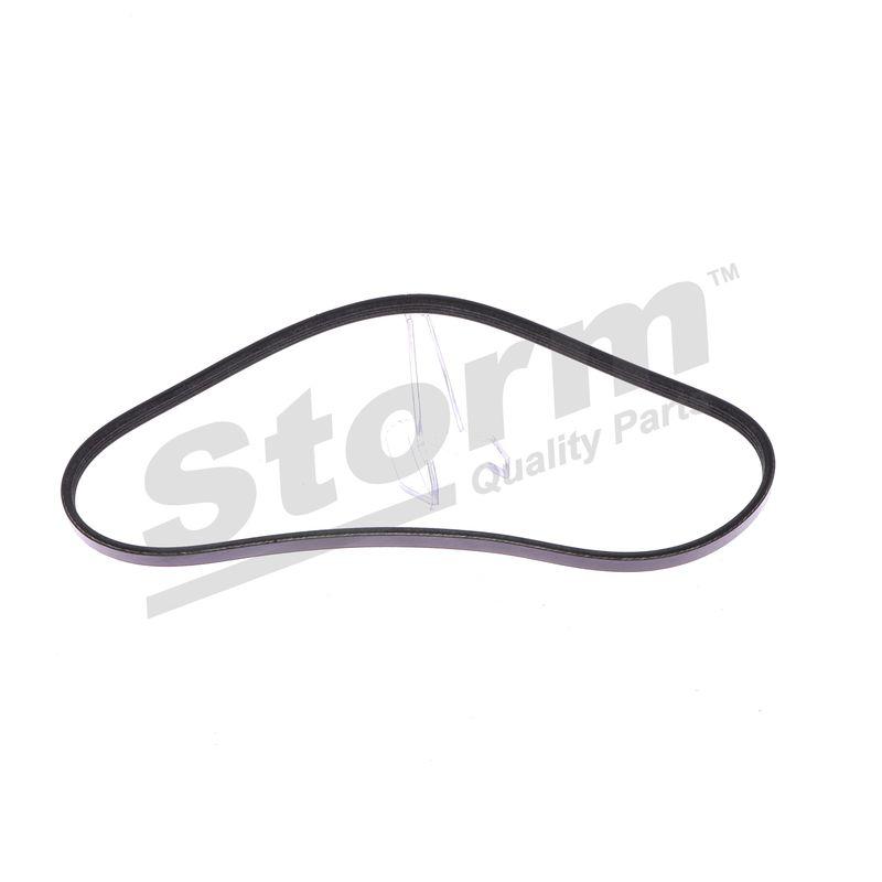 Courroie trapézoïdale à nervures STORM QUALITY PARTS STO4PK0698