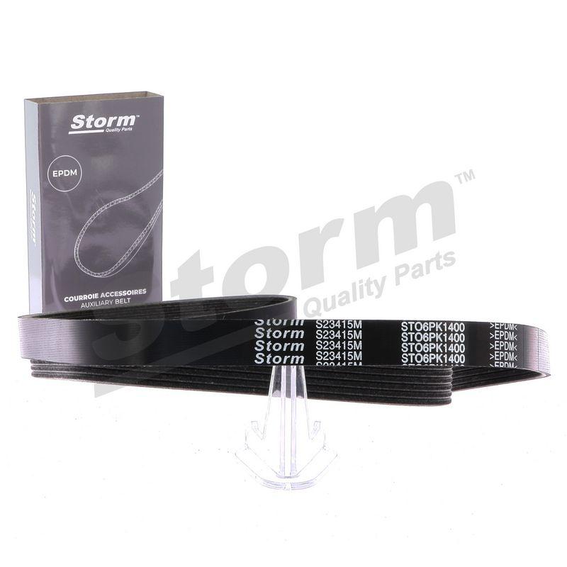 Courroie trapézoïdale à nervures STORM QUALITY PARTS STO6PK1400
