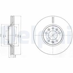 Disque de frein DELPHI BG4083C