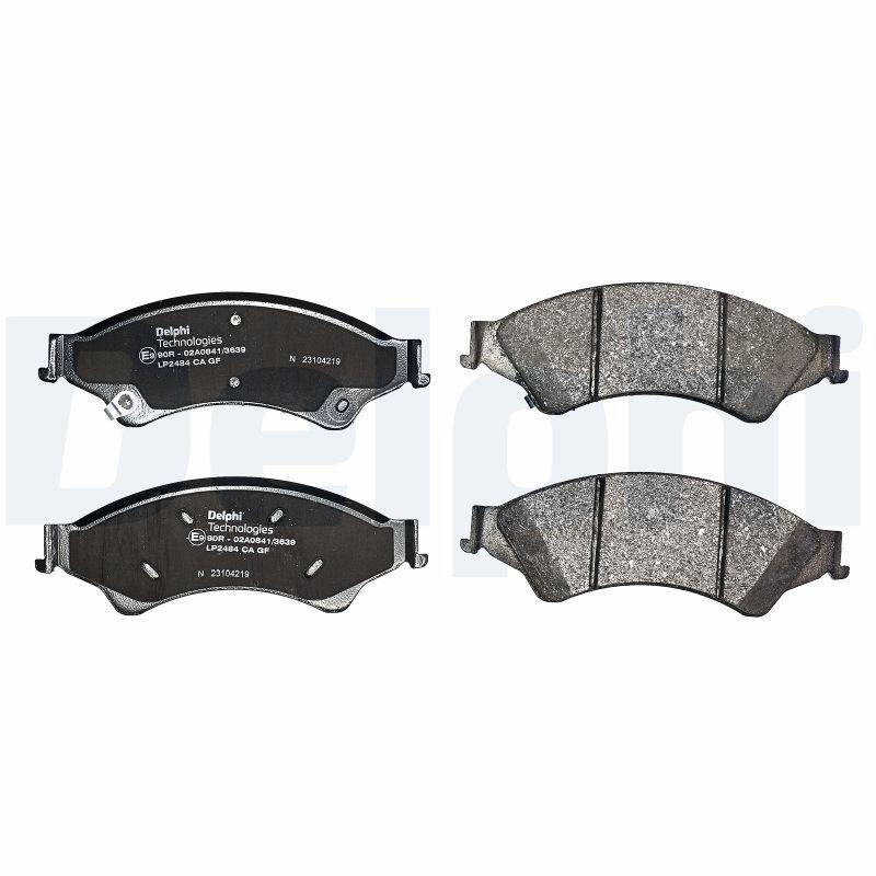 Kit de plaquettes de frein, frein à disque DELPHI LP2484