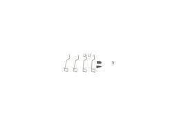Kit d'accessoires, plaquette de frein à disque BOSCH 1 987 474 197