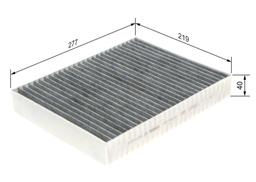 Filtre, air de l'habitacle BOSCH 1987435512