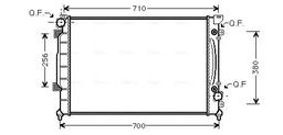 Radiateur, refroidissement du moteur AVA QUALITY COOLING AIA2157