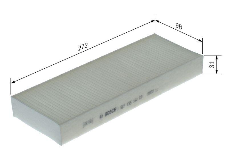Filtre, air de l'habitacle BOSCH 1 987 435 164