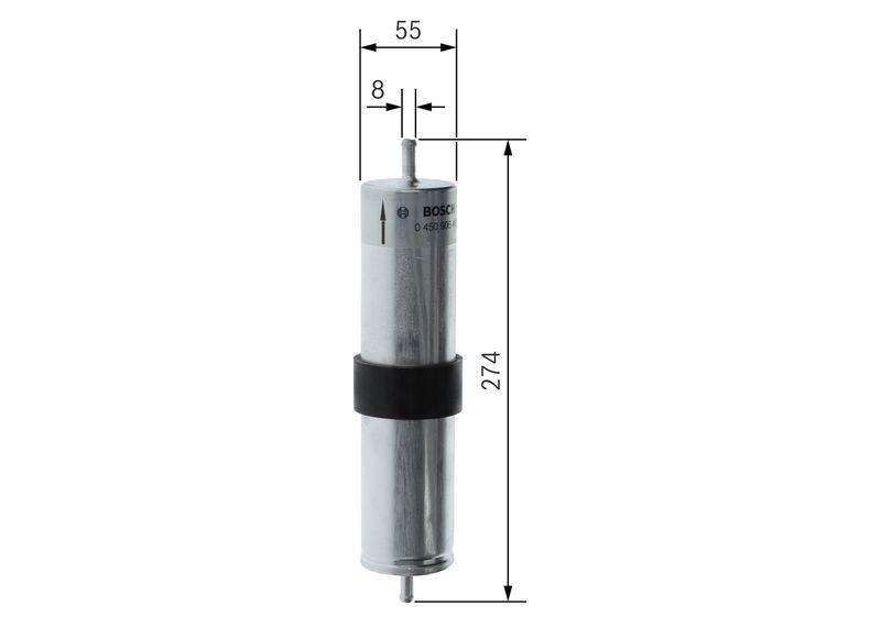 Filtre à carburant BOSCH 0 450 906 462