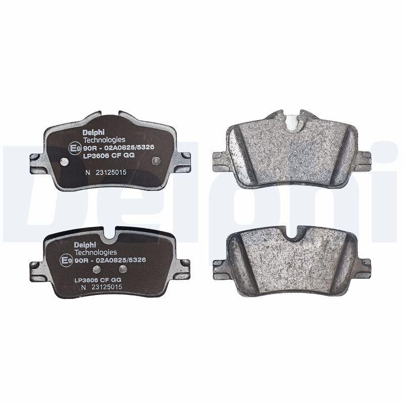 Kit de plaquettes de frein, frein à disque DELPHI LP3606