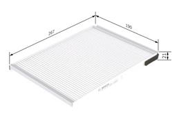 Filtre, air de l'habitacle BOSCH 1987432077