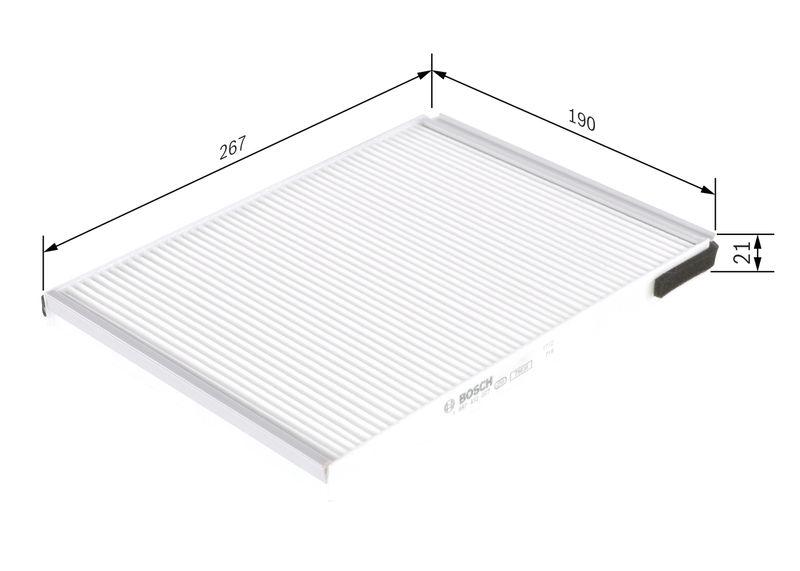Filtre, air de l'habitacle BOSCH 1987432077