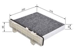 Filtre, air de l'habitacle BOSCH 1987435519