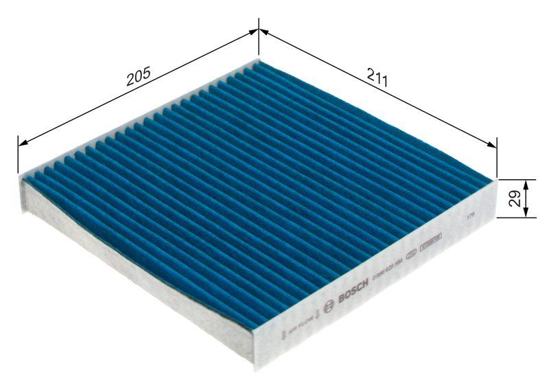 Filtre, air de l'habitacle BOSCH 0986628584