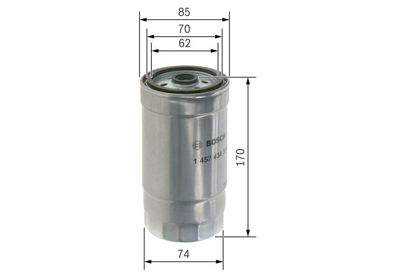 Filtre à carburant BOSCH 1 457 434 310