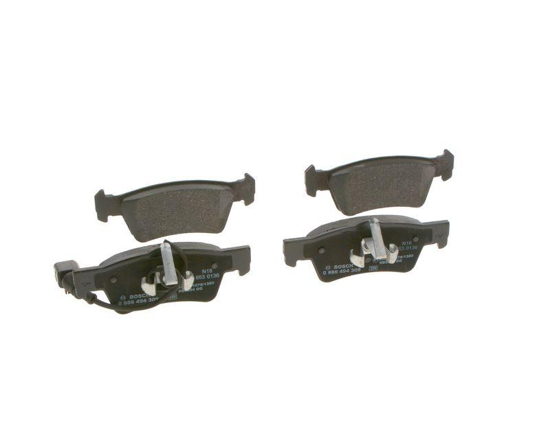 Kit de plaquettes de frein, frein à disque BOSCH 0 986 494 309