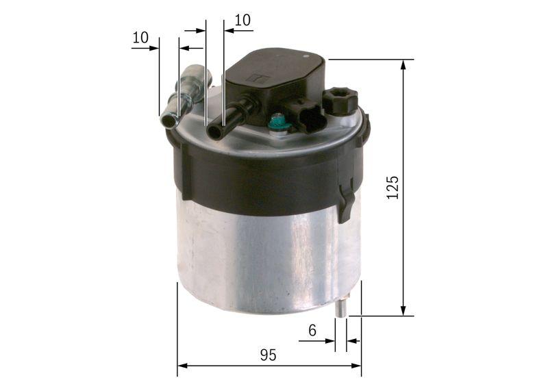 Filtre à carburant BOSCH F 026 402 204