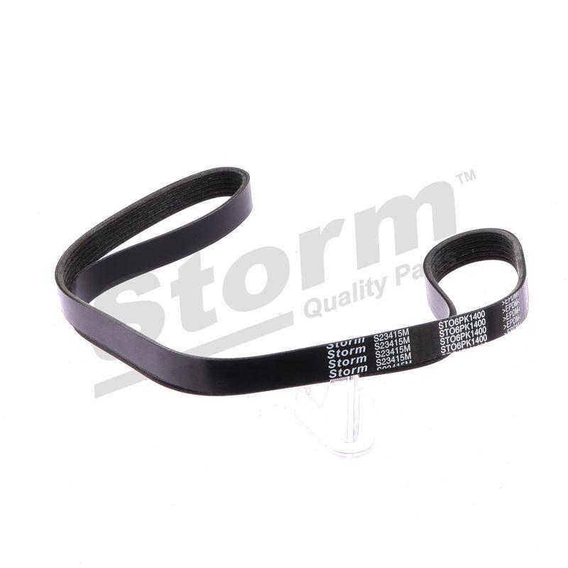 Courroie trapézoïdale à nervures STORM QUALITY PARTS STO6PK1400