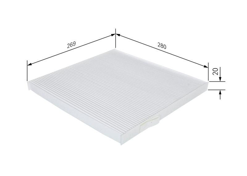 Filtre, air de l'habitacle BOSCH 1987432237