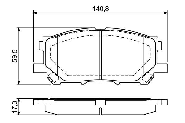 Kit de plaquettes de frein, frein à disque BOSCH 0 986 494 218