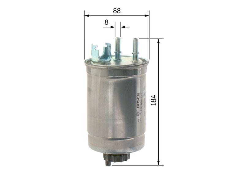 Filtre à carburant BOSCH 0 450 906 452