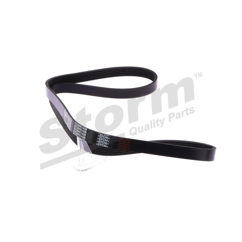 Courroie trapézoïdale à nervures STORM QUALITY PARTS STO6PK1438