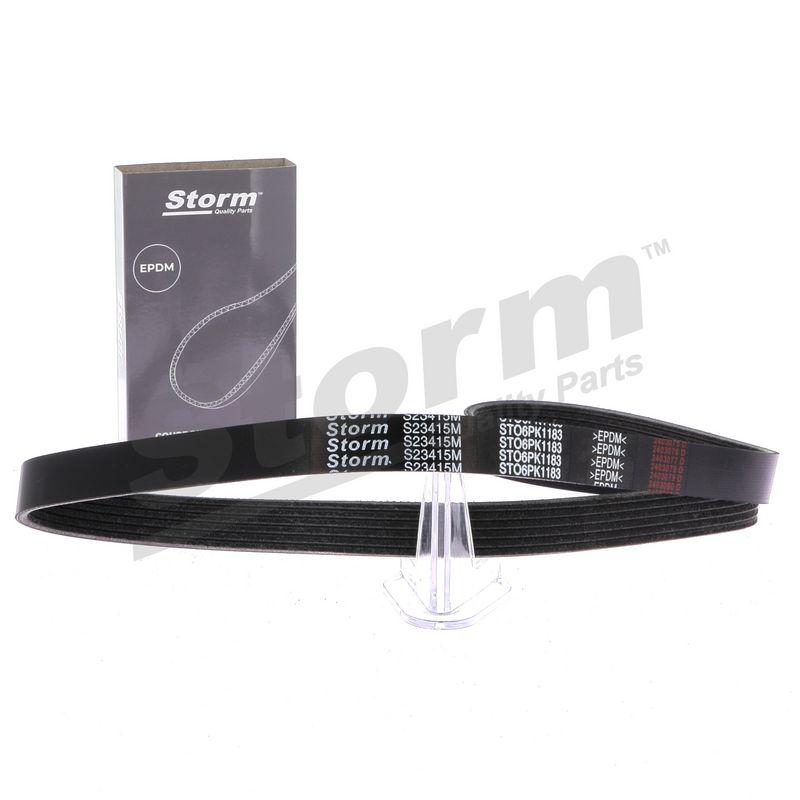 Courroie trapézoïdale à nervures STORM QUALITY PARTS STO6PK1183