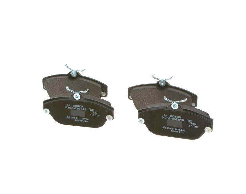 Kit de plaquettes de frein, frein à disque BOSCH 0 986 424 016